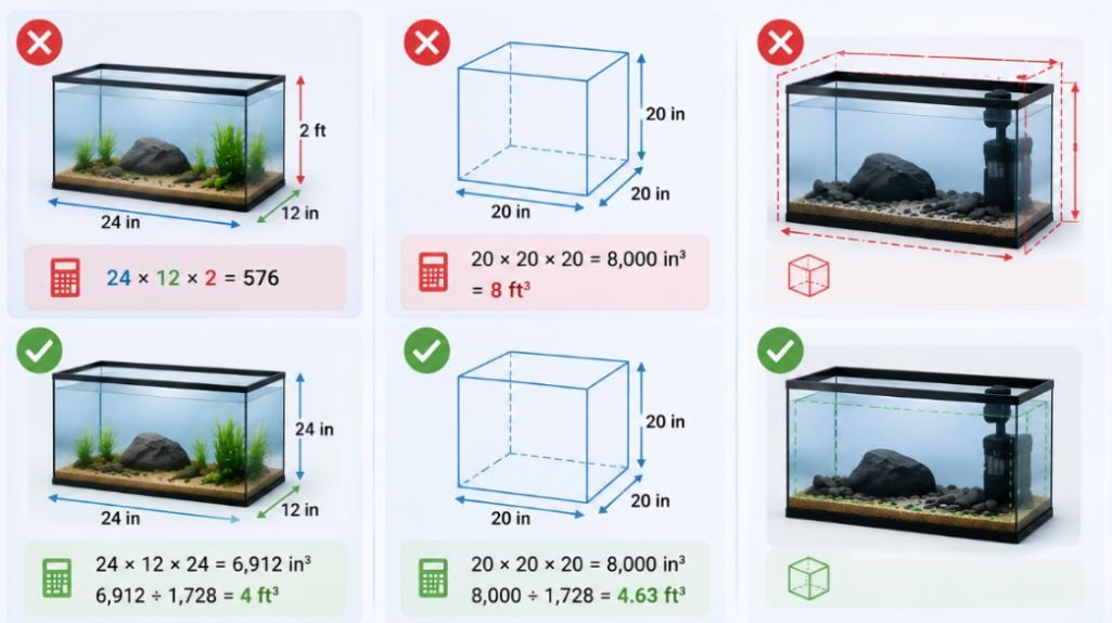 Common Aquarium Measurement Mistakes