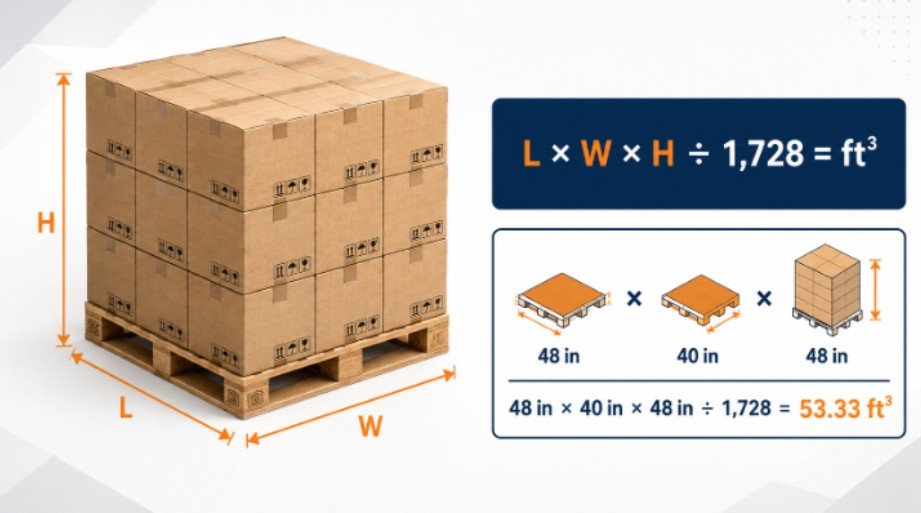 How Do You Calculate Pallet Cubic Feet?