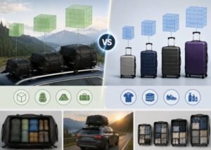 How Large Are Rooftop Cargo Bags Compared With Luggage?