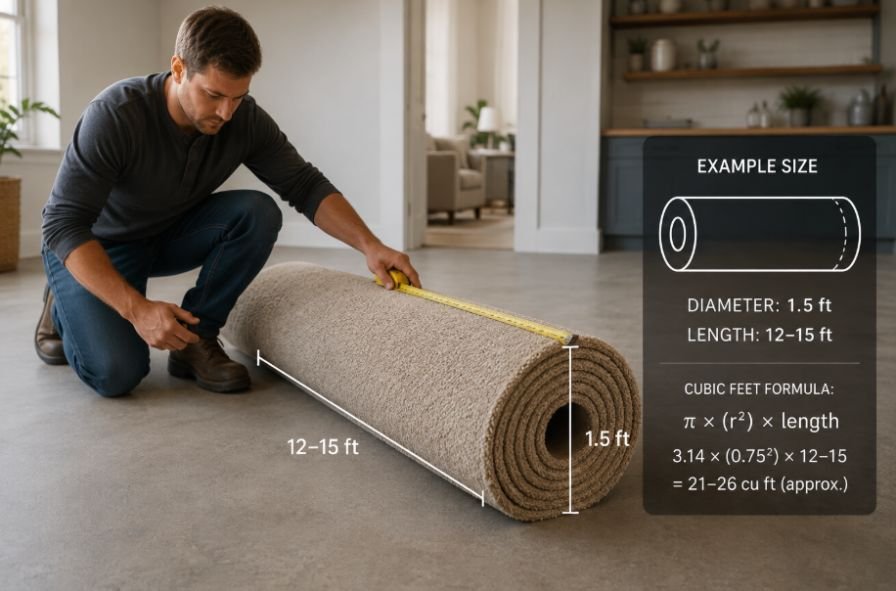 How Many Cubic Feet Is a Carpet Roll? A Simple Size Breakdown