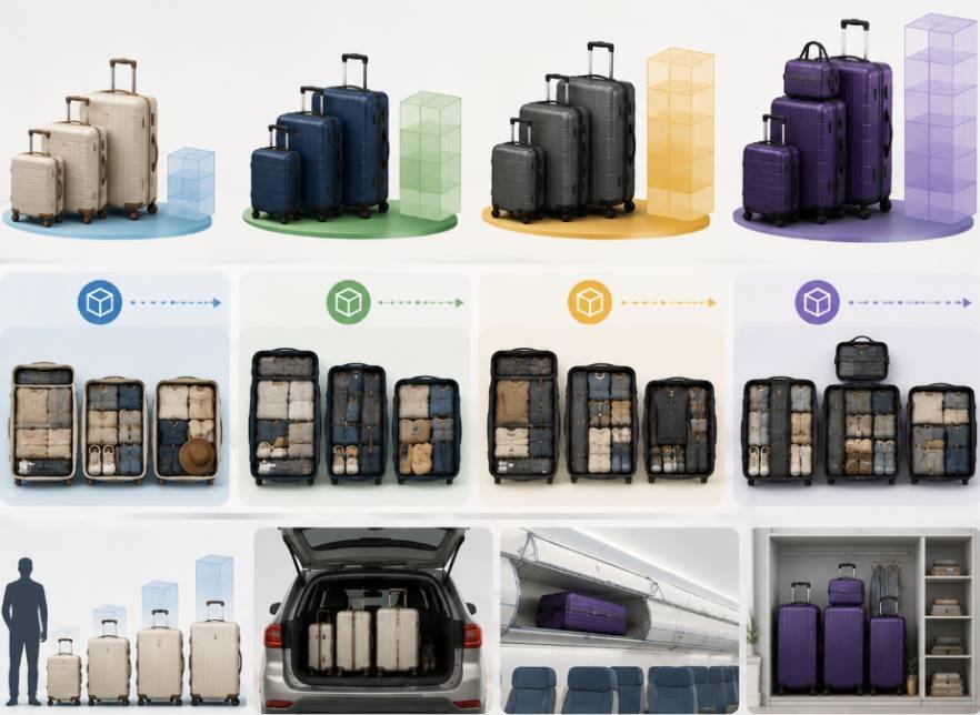 How Many Cubic Feet Is a Luggage Set? The Space You Really Get