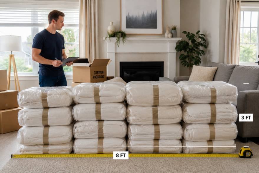 How Much Space Do Multiple Curtain Packages Need?