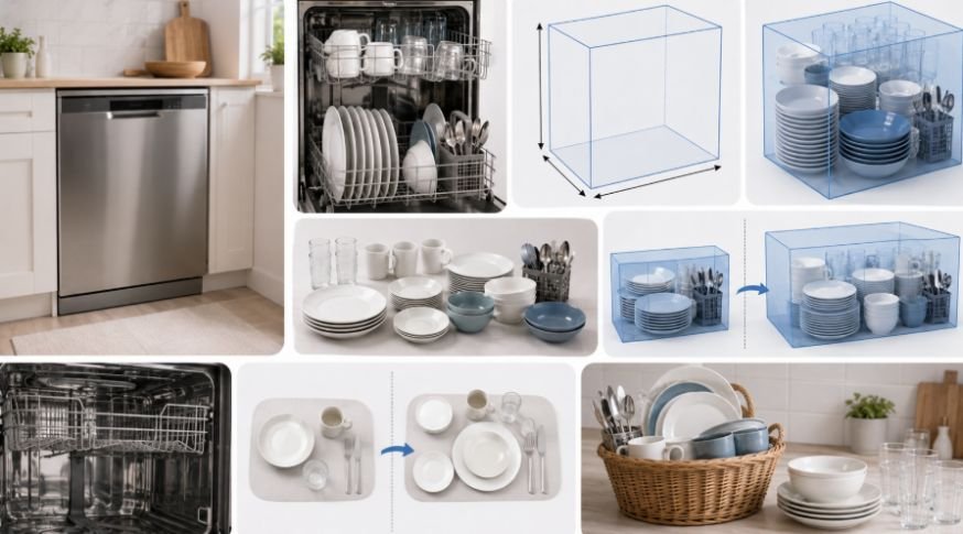 Math behind Your Kitchen Space. Find How Many Cubic Feet Is a Dishwasher?