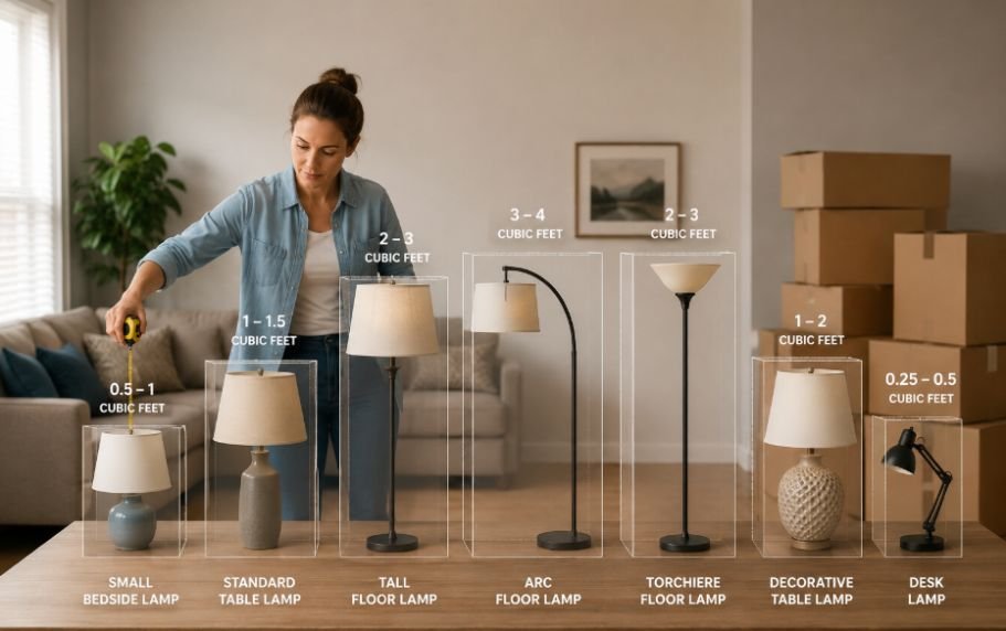 Typical Cubic-Foot Estimates for Different Lamps