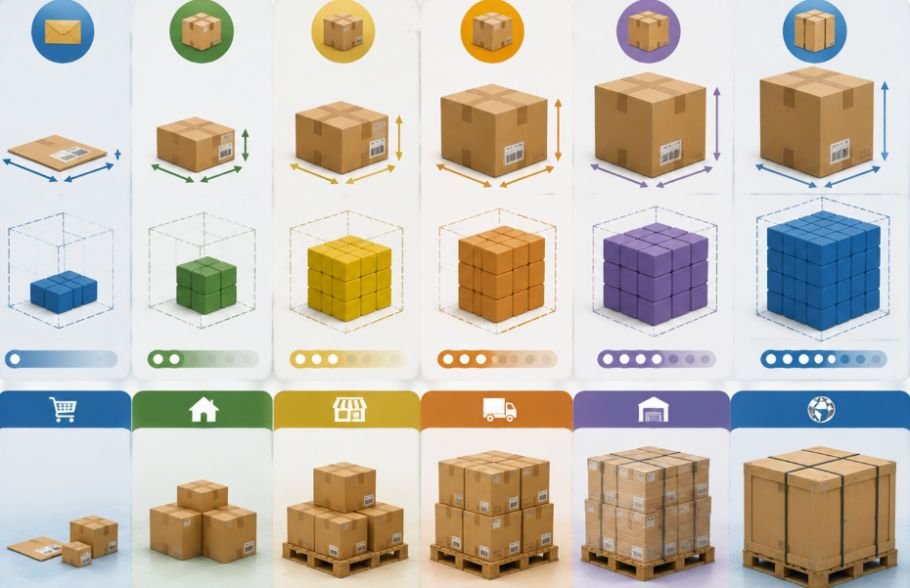 Typical Freight Package Sizes in Cubic Feet