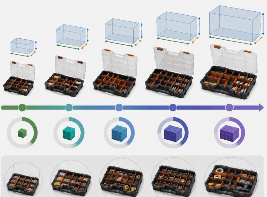 What Is the Average Toolbox Organizer Capacity?