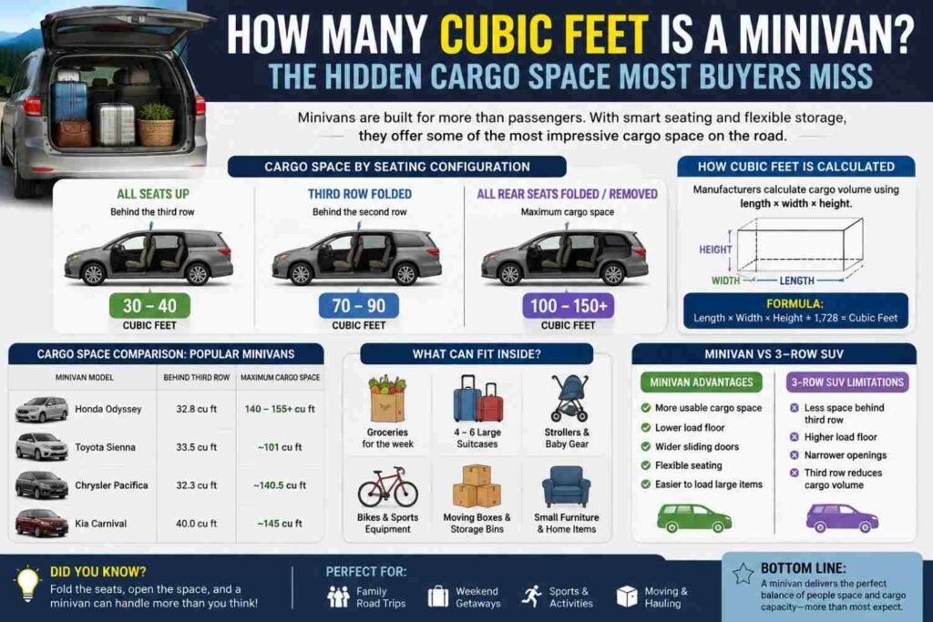 Minivan Cargo Space Comparison: Popular US Models