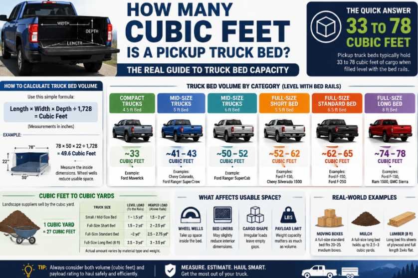 Compact Pickup Truck Bed Capacity