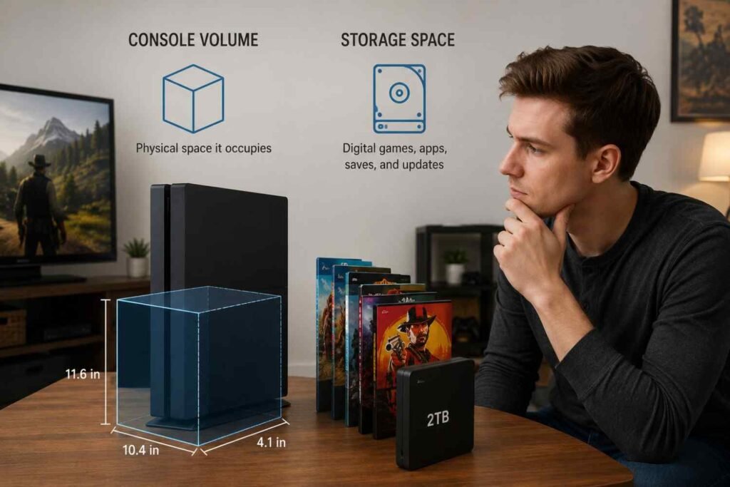 Console Volume Is Not the Same as Storage Space