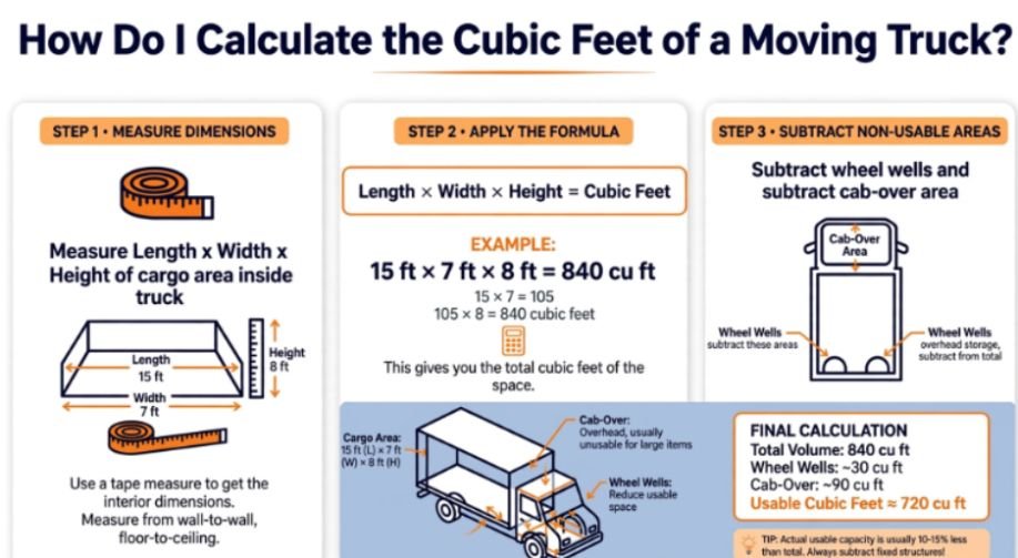 How Do I Calculate the Cubic Feet of a Moving Truck?