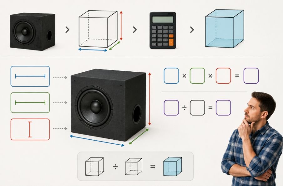 How Do You Calculate a Speaker's Volume in Cubic Feet?