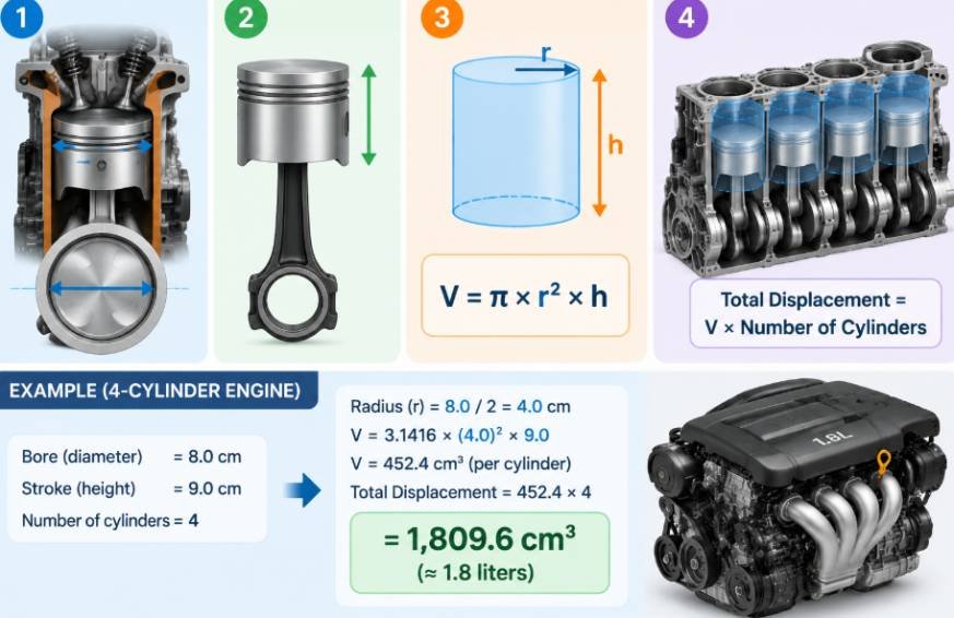 How Engine Displacement Is Calculated