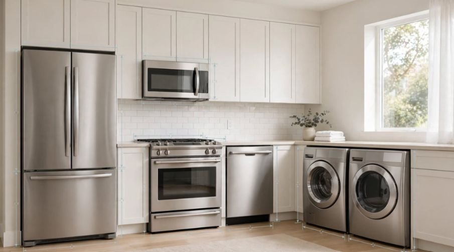 How Many Cubic Feet Is a Household Appliance Set?