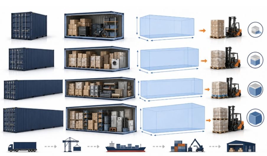 How Many Cubic Feet Is a Shipping Container? What Fits Inside Each Size