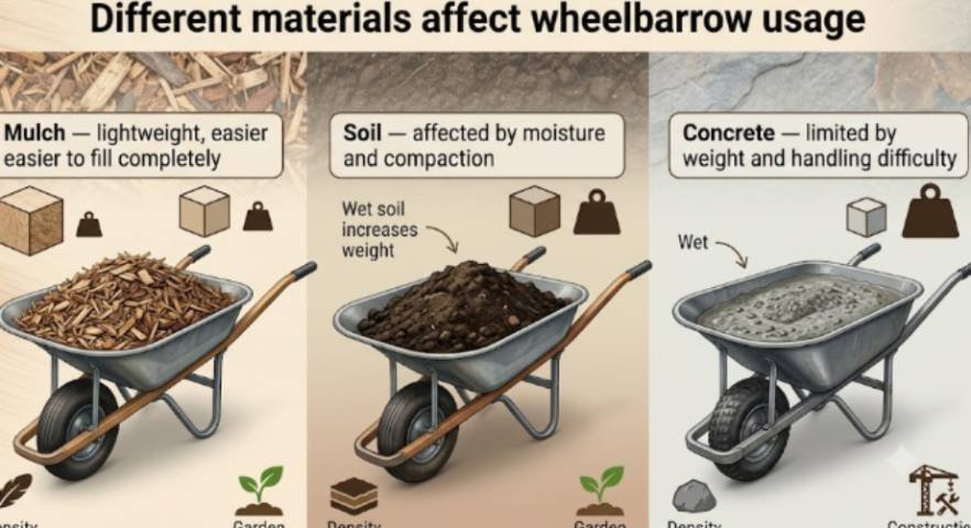 How Many Cubic Feet of Common Materials Fit in a Wheelbarrow?