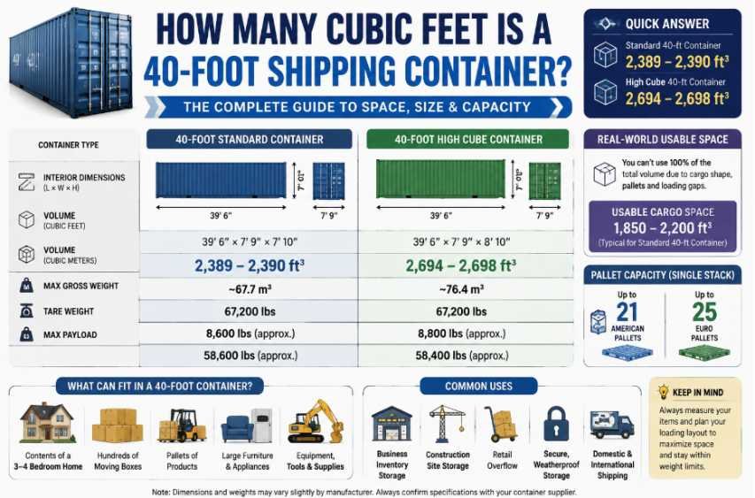 How Many Pallets Fit Inside a 40-Foot Shipping Container?