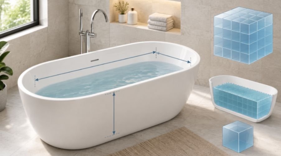 How to Calculate Bathtub Volume