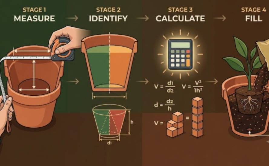 How to Calculate Flower Pot Volume