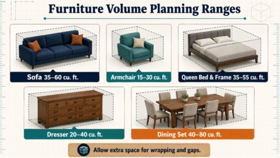 How to Calculate Furniture Moving Volume
