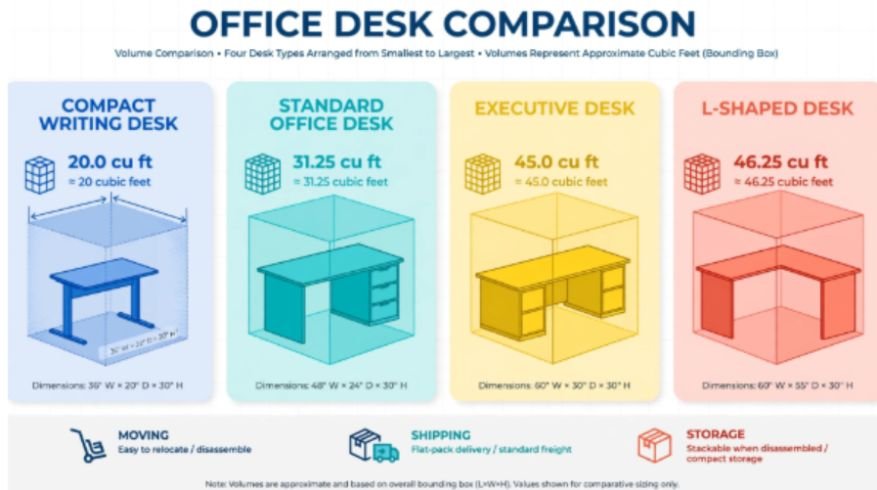 How to Calculate Office Desk Volume