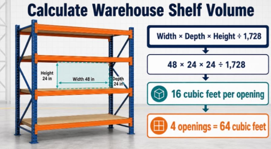 How to Calculate Warehouse Shelf Volume