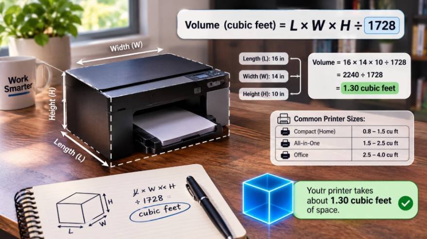 How to Calculate a Printer's Cubic Feet