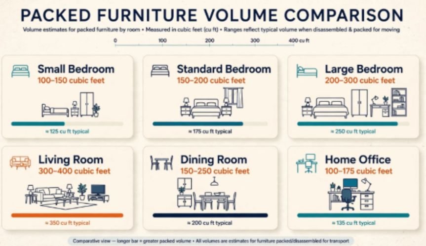 How to Calculate the Cubic Feet of Room Furniture