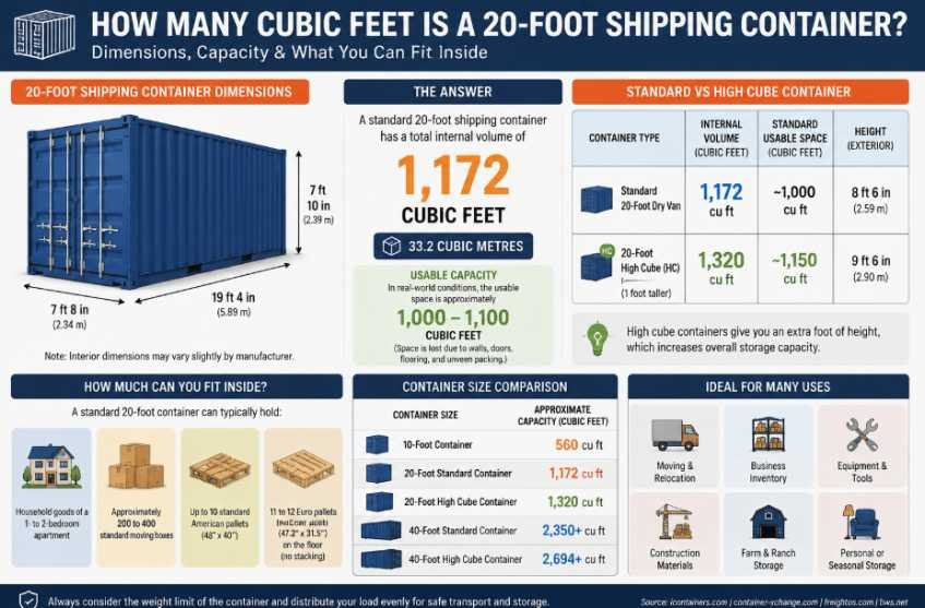 Is a 20-Foot Shipping Container Enough for Moving or Storage?