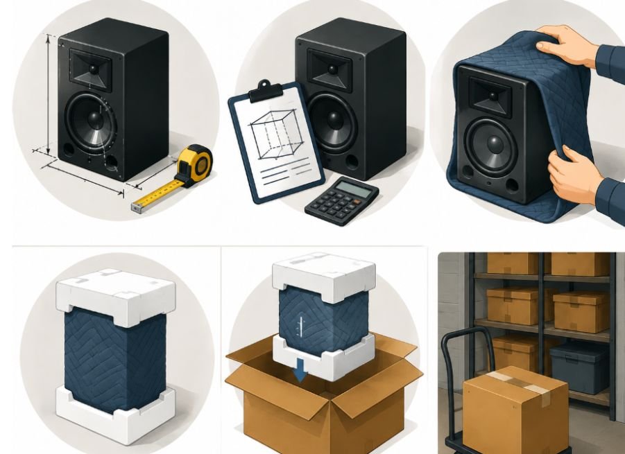 Measuring a Speaker for Storage or Moving
