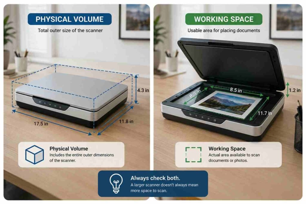 Physical Volume Is Not the Same as Working Space