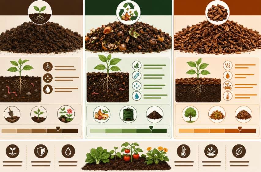 Soil, Compost, and Mulch