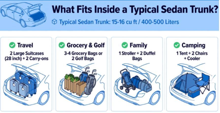 What Fits Inside a Typical Sedan Trunk?