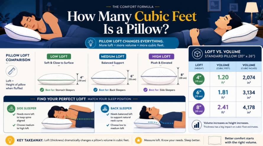Why Pillow Volume Also Tells You Something About Comfort