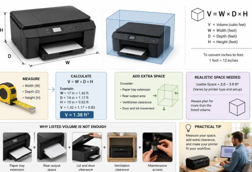 Why the Printer's Listed Volume Is Not the Whole Story
