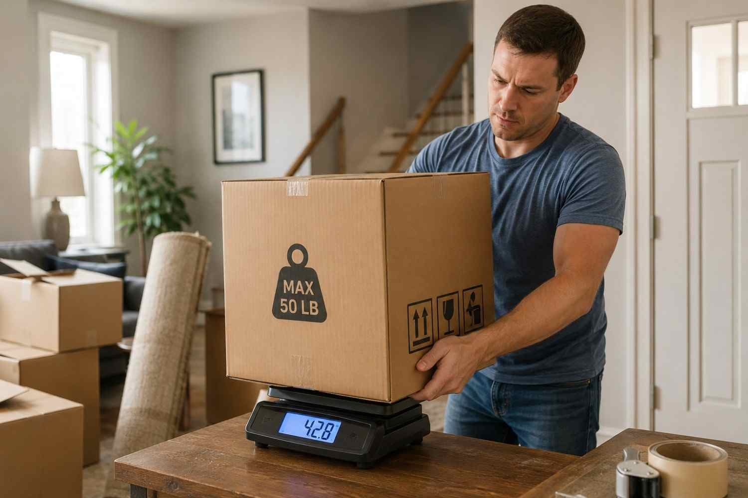 How Heavy Should a Large Moving Box Be