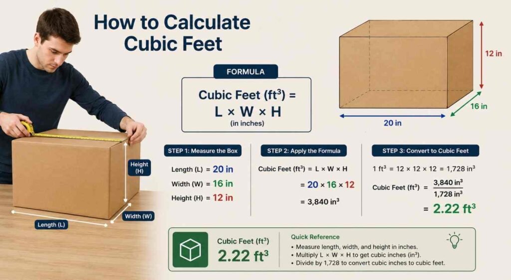 How to Calculate Cubic Feet