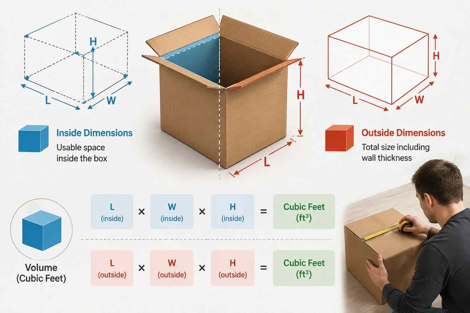 Inside Dimensions vs. Outside Dimensions