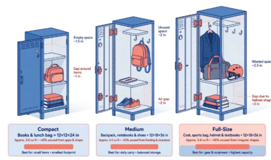 What Fits Inside a Typical School Locker?
